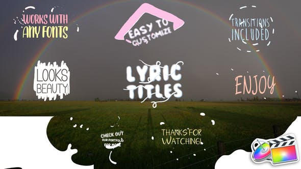 Cartoon Lyric Titles | FCPX - Download 24571025 Videohive