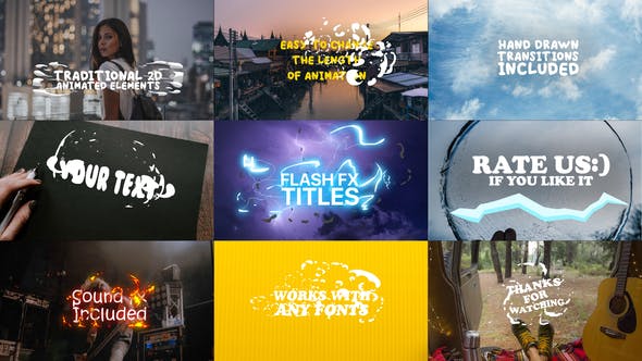 Cartoon Lyric Titles | FCPX - Videohive Download 28196057