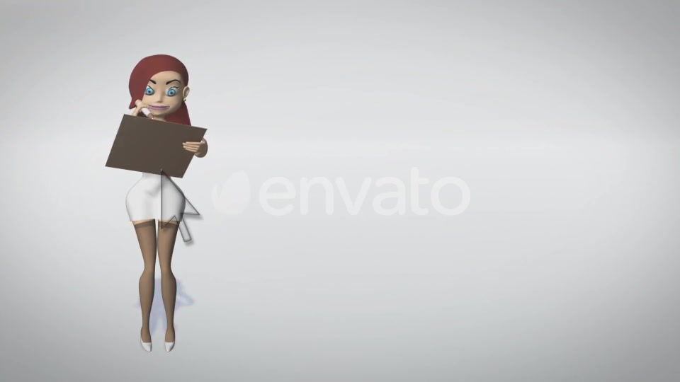 Cartoon Nurse Shows A Sign Videohive 21722152 After Effects Image 7