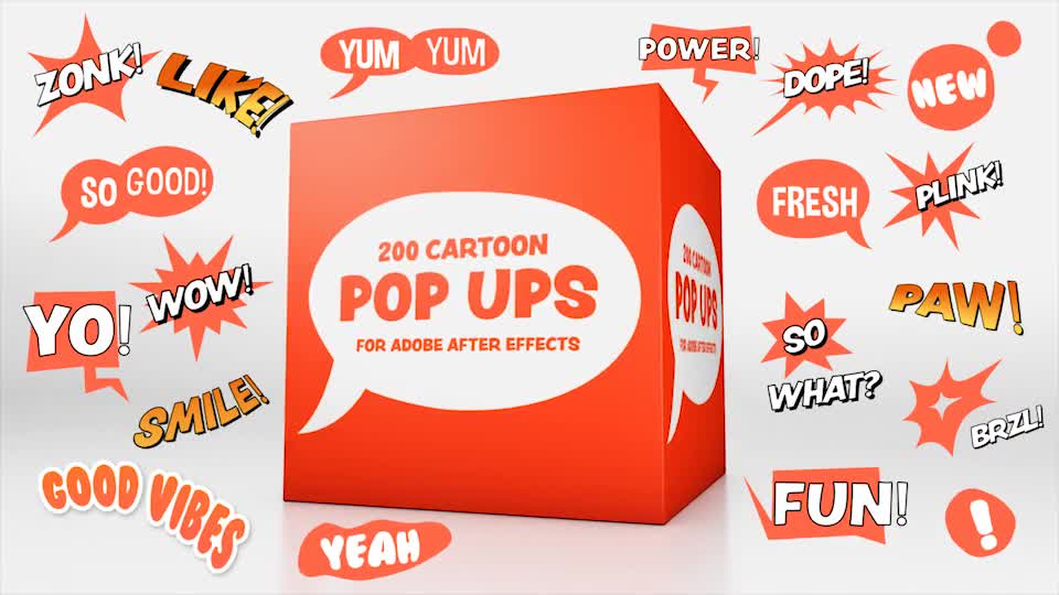 Cartoon Pop Ups Videohive 27977040 After Effects Image 1