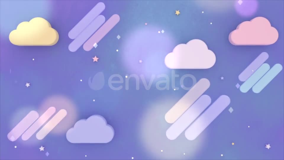 Cartoon Purple Night Sky 2 - Download Videohive 21907064