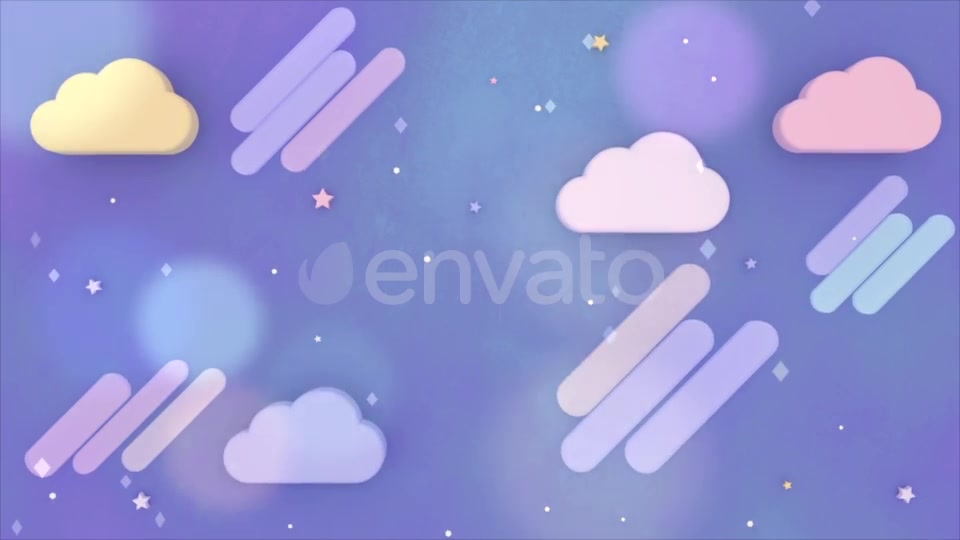 Cartoon Purple Night Sky 2 - Download Videohive 21907064