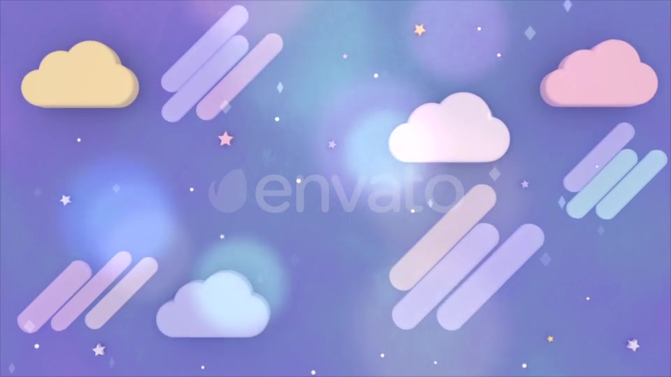 Cartoon Purple Night Sky 2 - Download Videohive 21907064