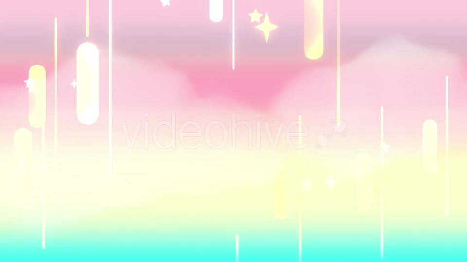 Cartoon Rainbow Night Sky 1 - Download Videohive 20967784