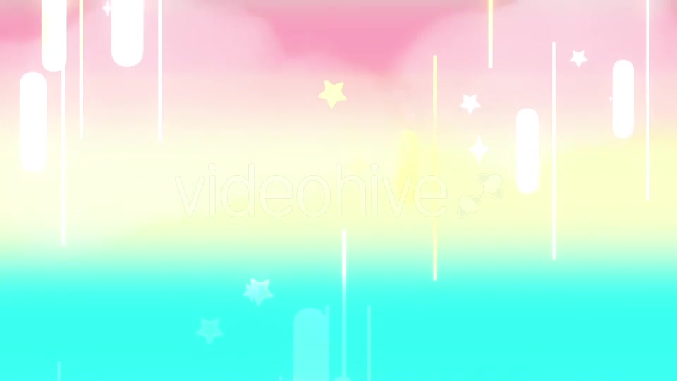 Cartoon Rainbow Night Sky 1 - Download Videohive 20967784