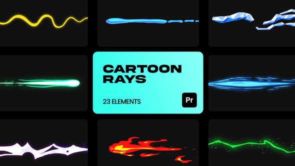 Cartoon Rays VFX for Premiere Pro - Videohive 36944978 Download