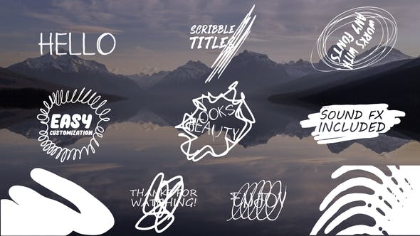 Cartoon Scribble Titles | After Effects + MOGRT - 24188514 Download Videohive