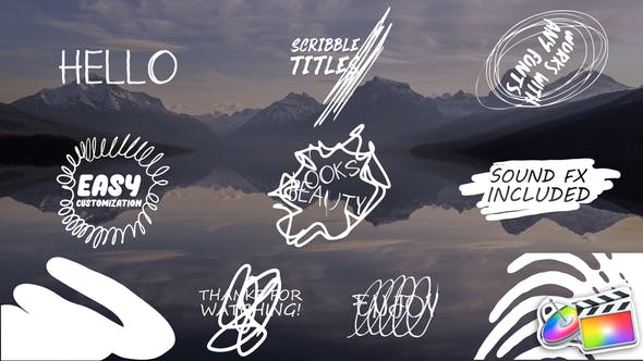 Cartoon Scribble Titles | FCPX - Download Videohive 24415304