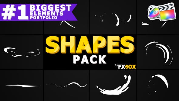 Cartoon Shape Elements | Final Cut Pro X - Videohive 23847936 Download