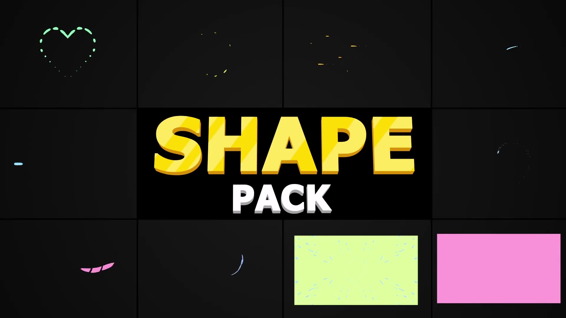 Cartoon Shapes Pack | After Effects Videohive 24439327 After Effects Image 2