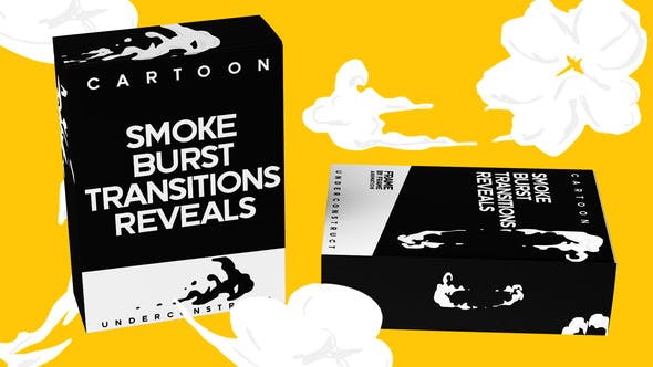 Cartoon Smoke, Burst, Transitions, Reveal - 34539319 Videohive Download