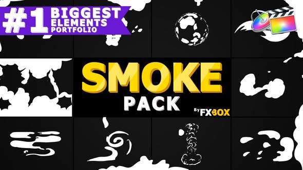 Cartoon SMOKE Elements And Transitions - Download Videohive 23448877