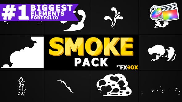 Cartoon Smoke Elements And Transitions | FCPX - Download 23510849 Videohive