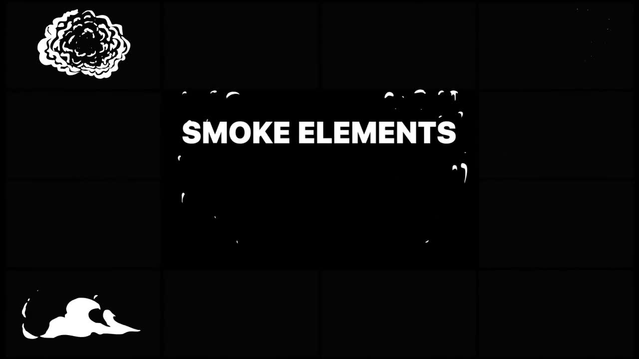 Cartoon Smoke Elements | DaVinci Resolve Videohive 31740468 DaVinci Resolve Image 2