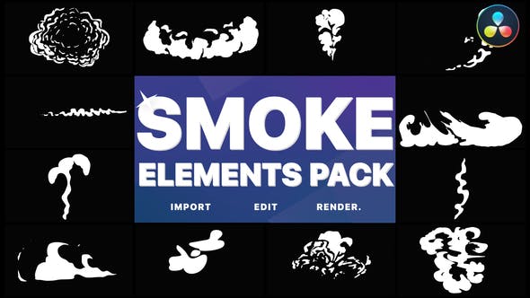 Cartoon Smoke Elements | DaVinci Resolve - 31740468 Download Videohive