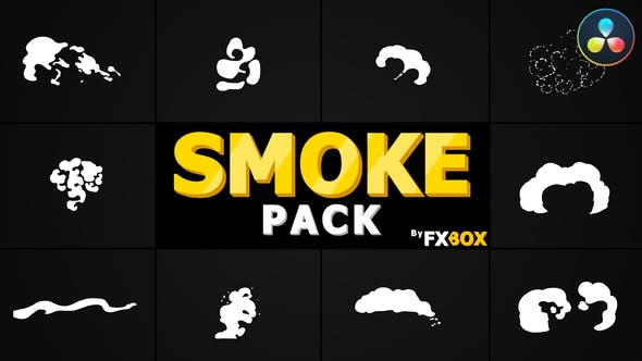 Cartoon Smoke Elements | DaVinci Resolve - 33029843 Videohive Download