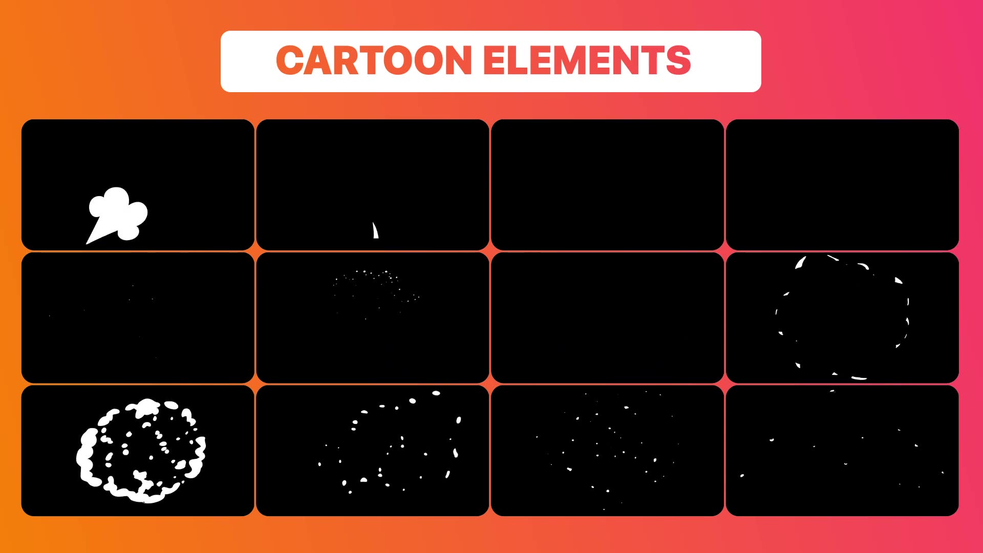 Cartoon Smoke Elements | DaVinci Resolve Videohive 33900503 DaVinci Resolve Image 3