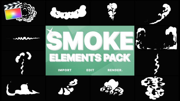 Cartoon Smoke Elements | Final Cut - Download 23764205 Videohive