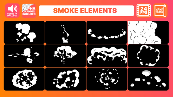 Cartoon Smoke Elements Pack + Titles - Download Videohive 22545363