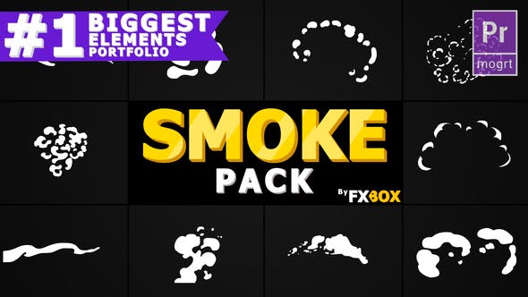 Cartoon Smoke Elements | Premiere Pro MOGRT - Download Videohive 22687650