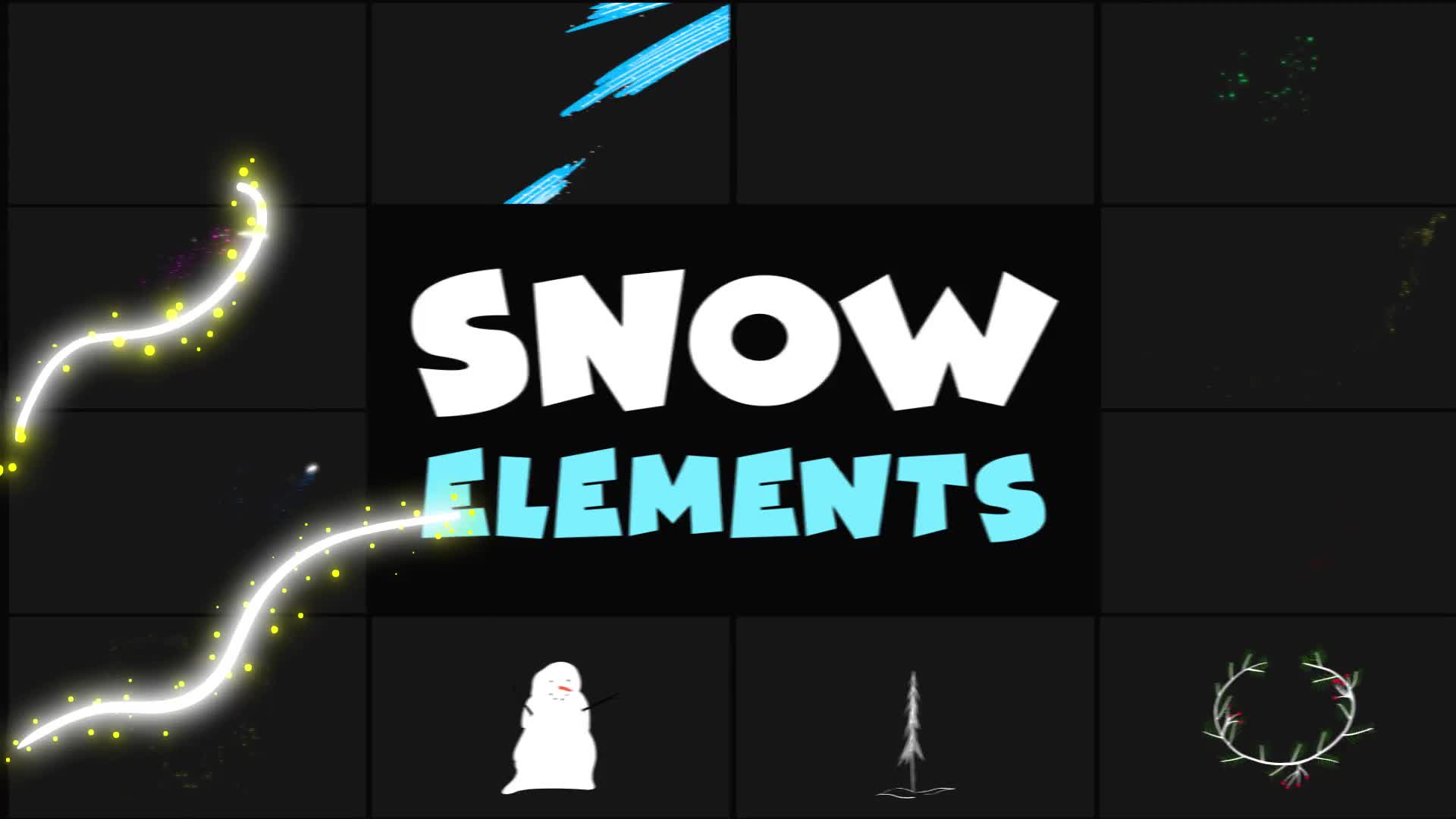 Cartoon Snow Clouds | After Effects Videohive 29691753 After Effects Image 2