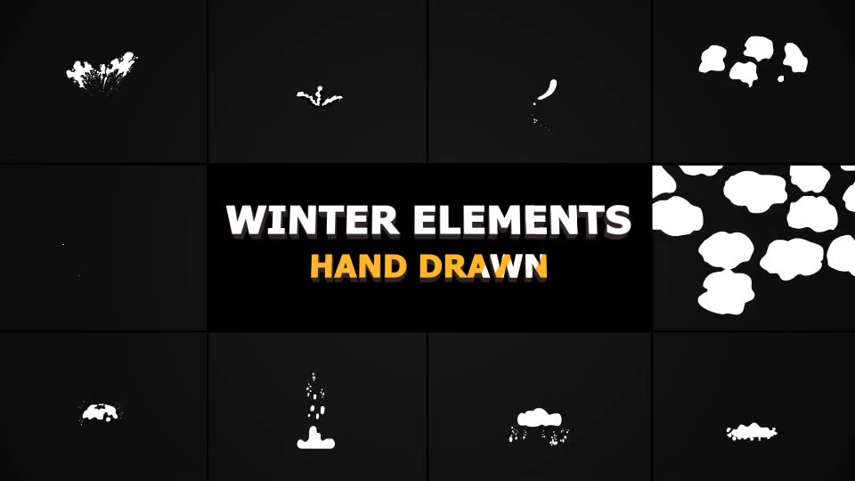 Cartoon Snow Elements | FCPX Videohive 23786014 Apple Motion Image 2