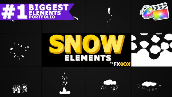 Cartoon Snow Elements | FCPX - 23786014 Download Videohive