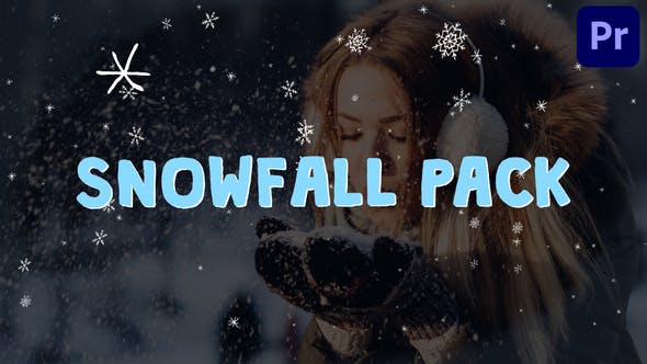 Cartoon Snowfall | Premiere Pro MOGRT - Videohive Download 29516157