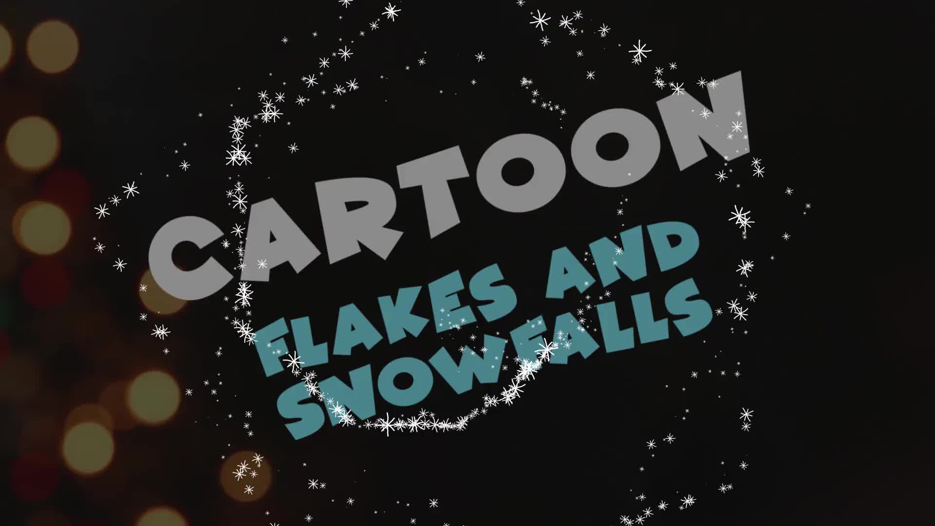 Cartoon Snowflakes And Snowfalls | After Effects Videohive 36107592 After Effects Image 1
