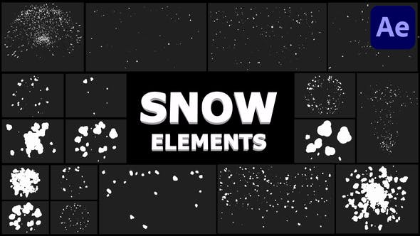 Cartoon Snowflakes Pack | After Effects - 29733693 Download Videohive
