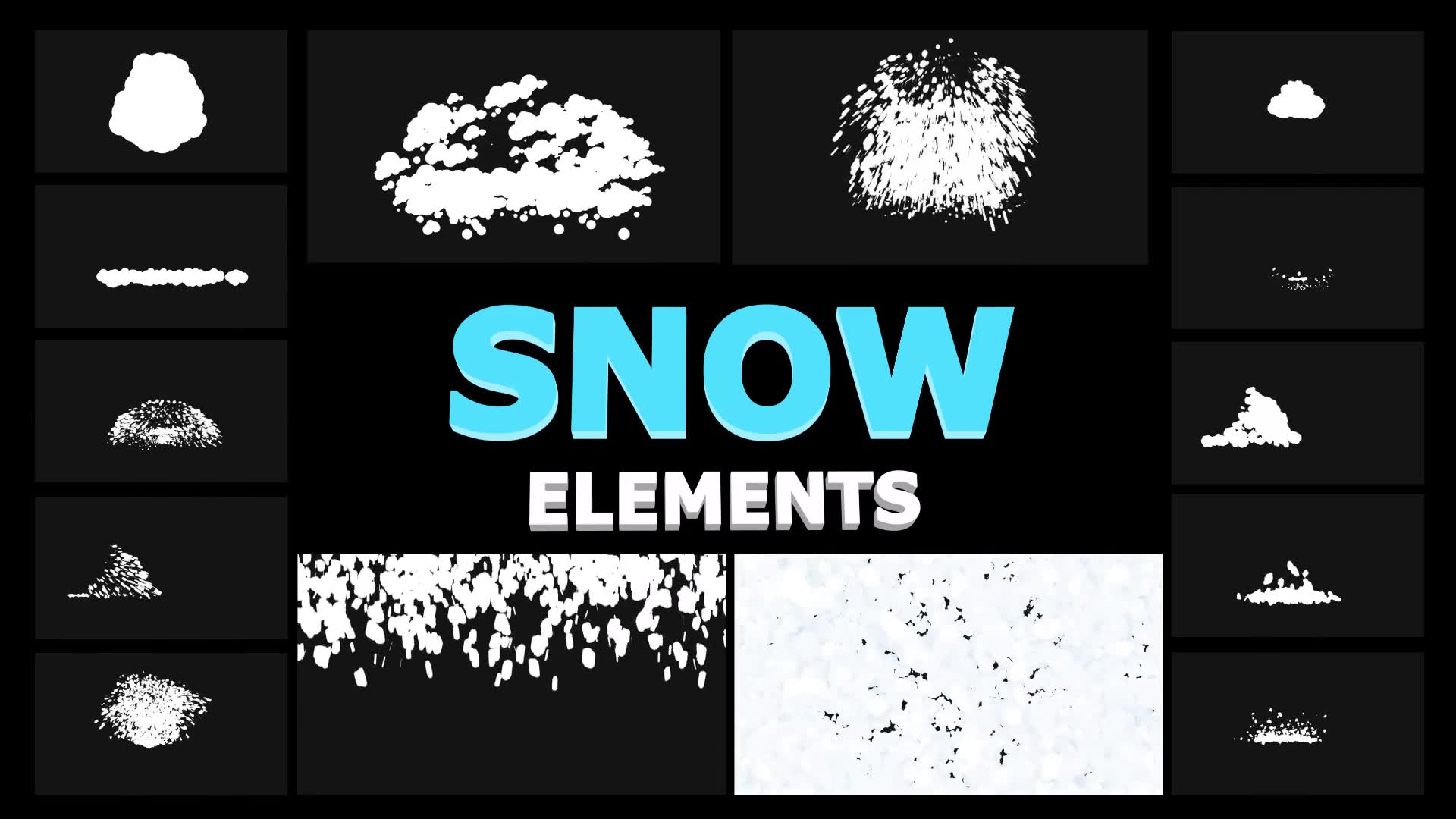 Cartoon Snowflakes | Premiere Pro MOGRT Videohive 29606006 Premiere Pro Image 2