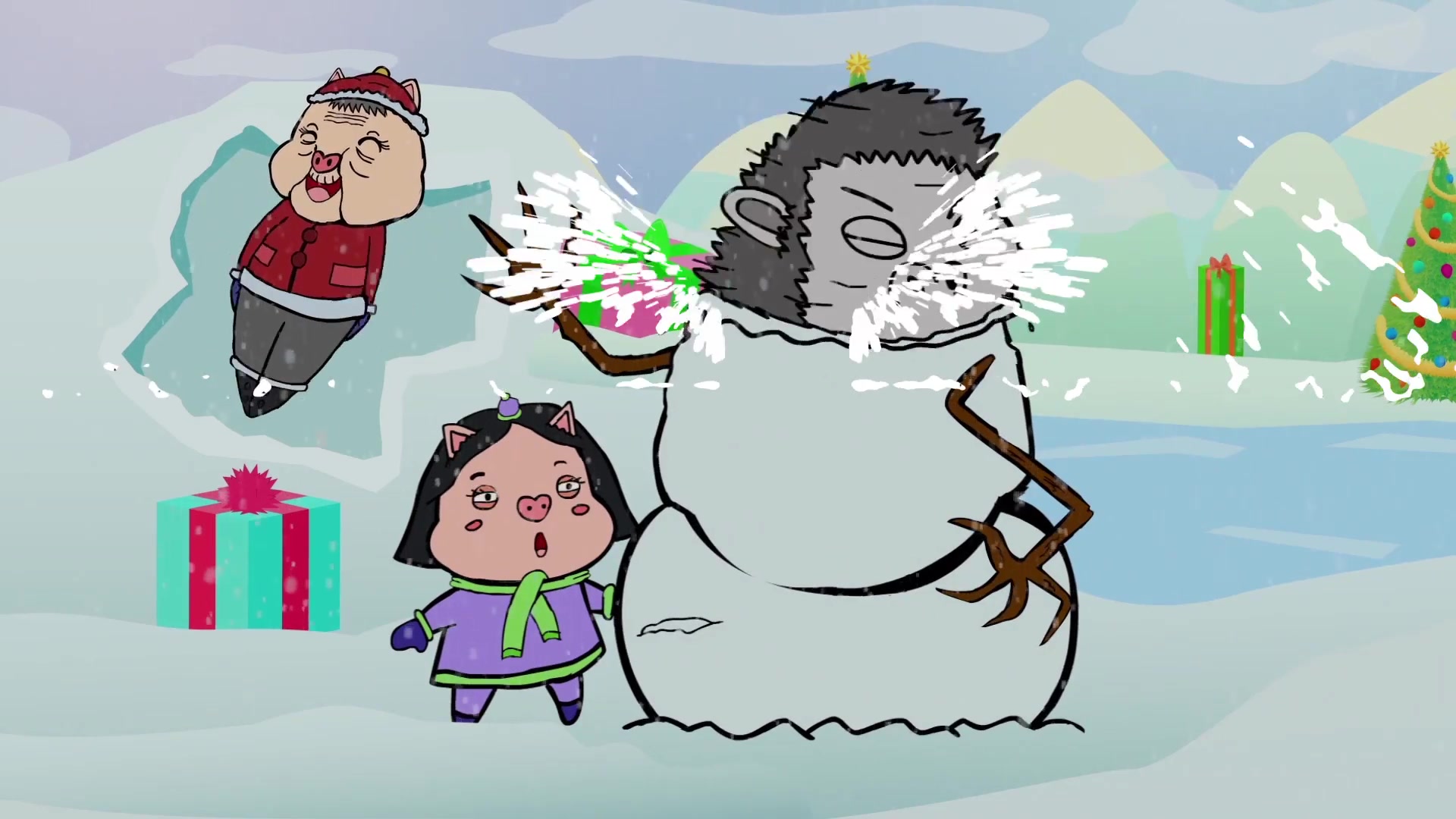 Cartoon Snowflakes | Premiere Pro MOGRT Videohive 29606006 Premiere Pro Image 4