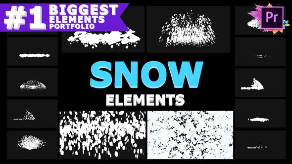 Cartoon Snowflakes | Premiere Pro MOGRT - Videohive Download 29606006