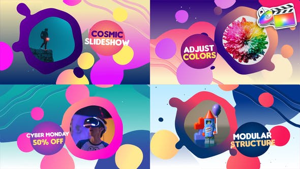 Cartoon Space Slideshow | FCPX - Videohive Download 29026630