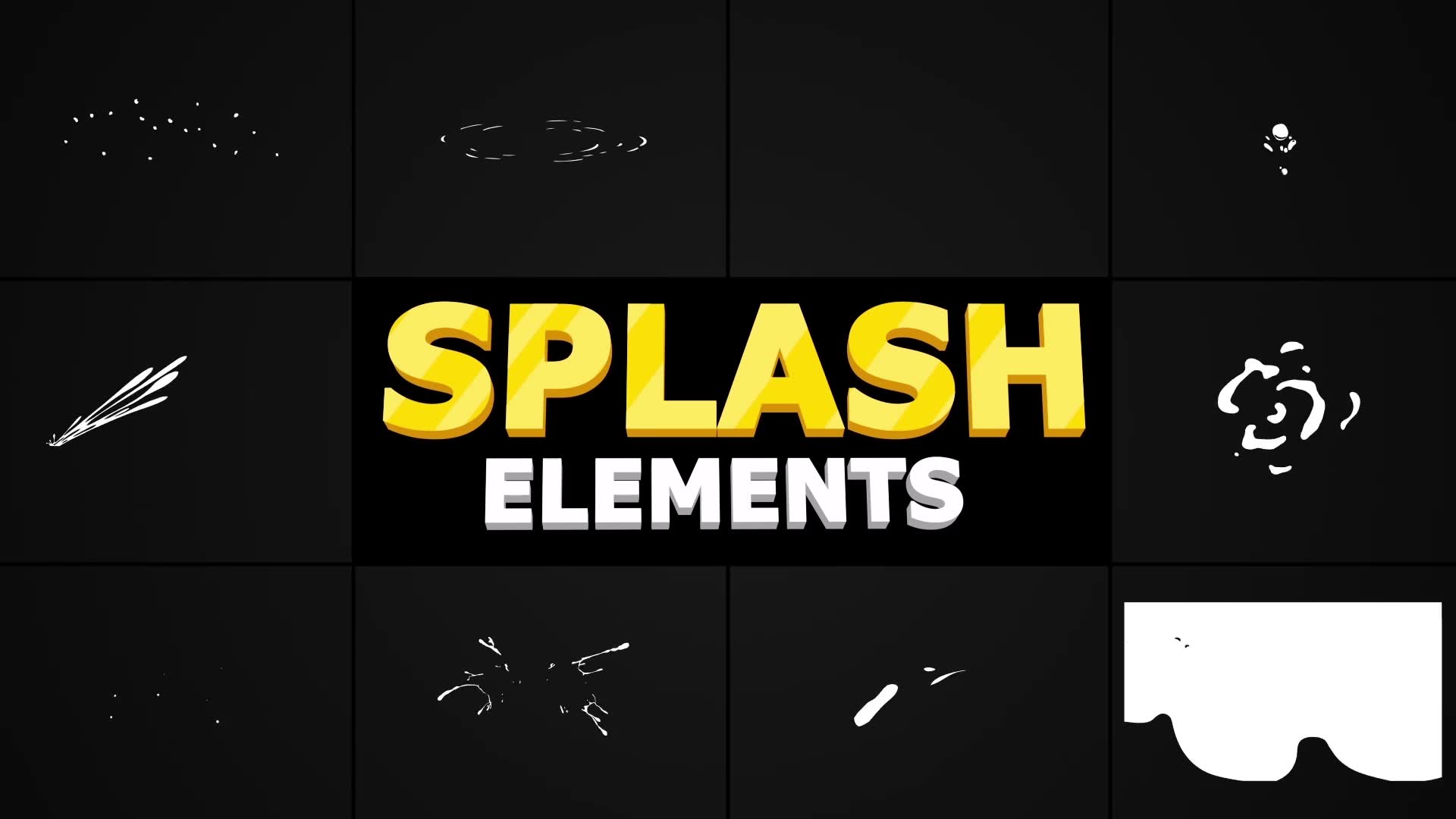 Cartoon Splash Elements | DaVinci Resolve Videohive 38664673 DaVinci Resolve Image 2