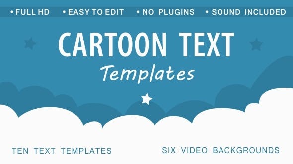 Cartoon Text Templates - Videohive Download 13351810