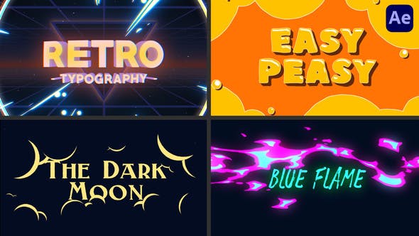 Cartoon Title Logo Reveal Animations [After Effects] - Download 35587169 Videohive