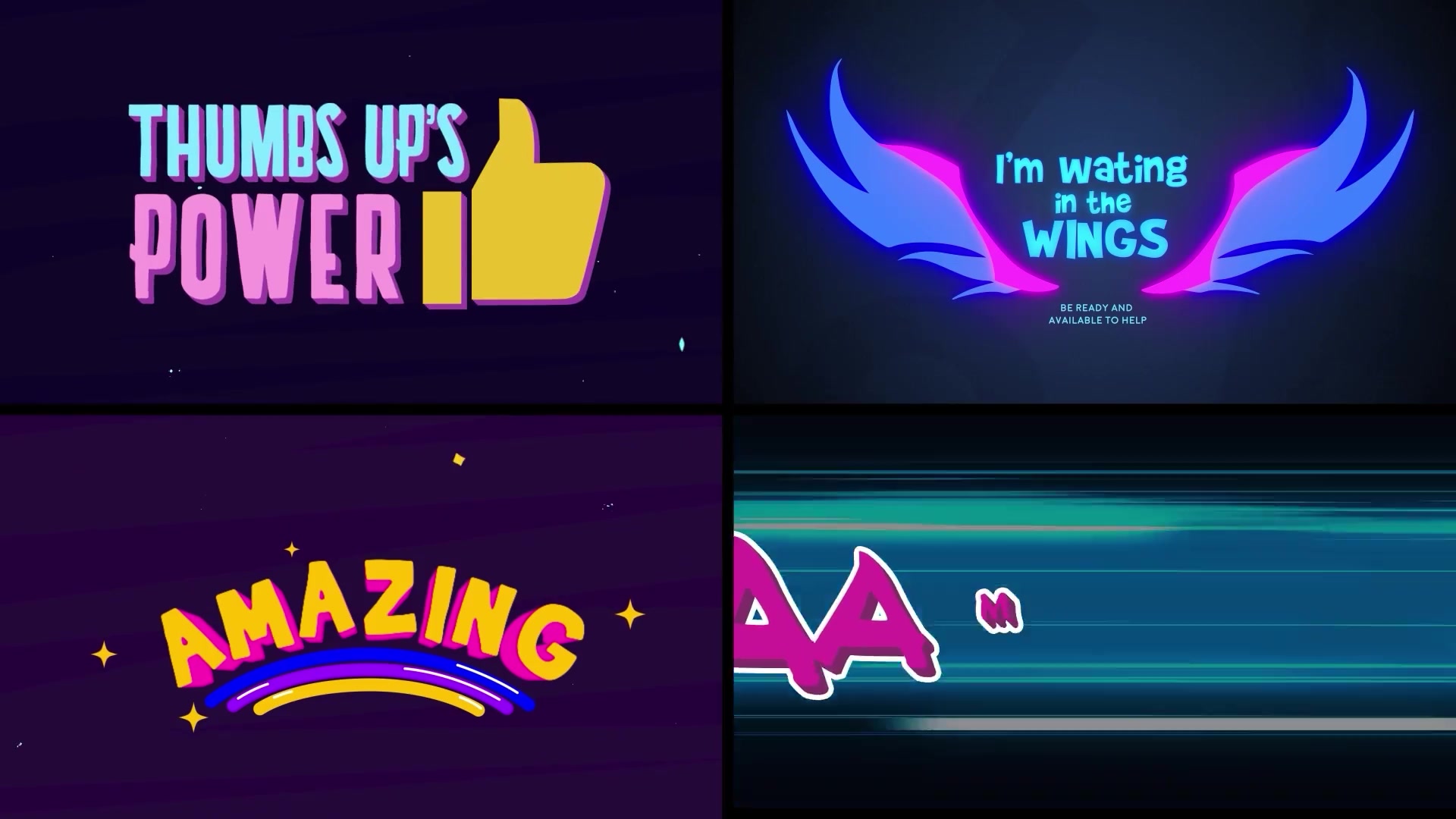 Cartoon Title Logo Reveal Animations Pack 2 [After Effects] Videohive 38724287 After Effects Image 8
