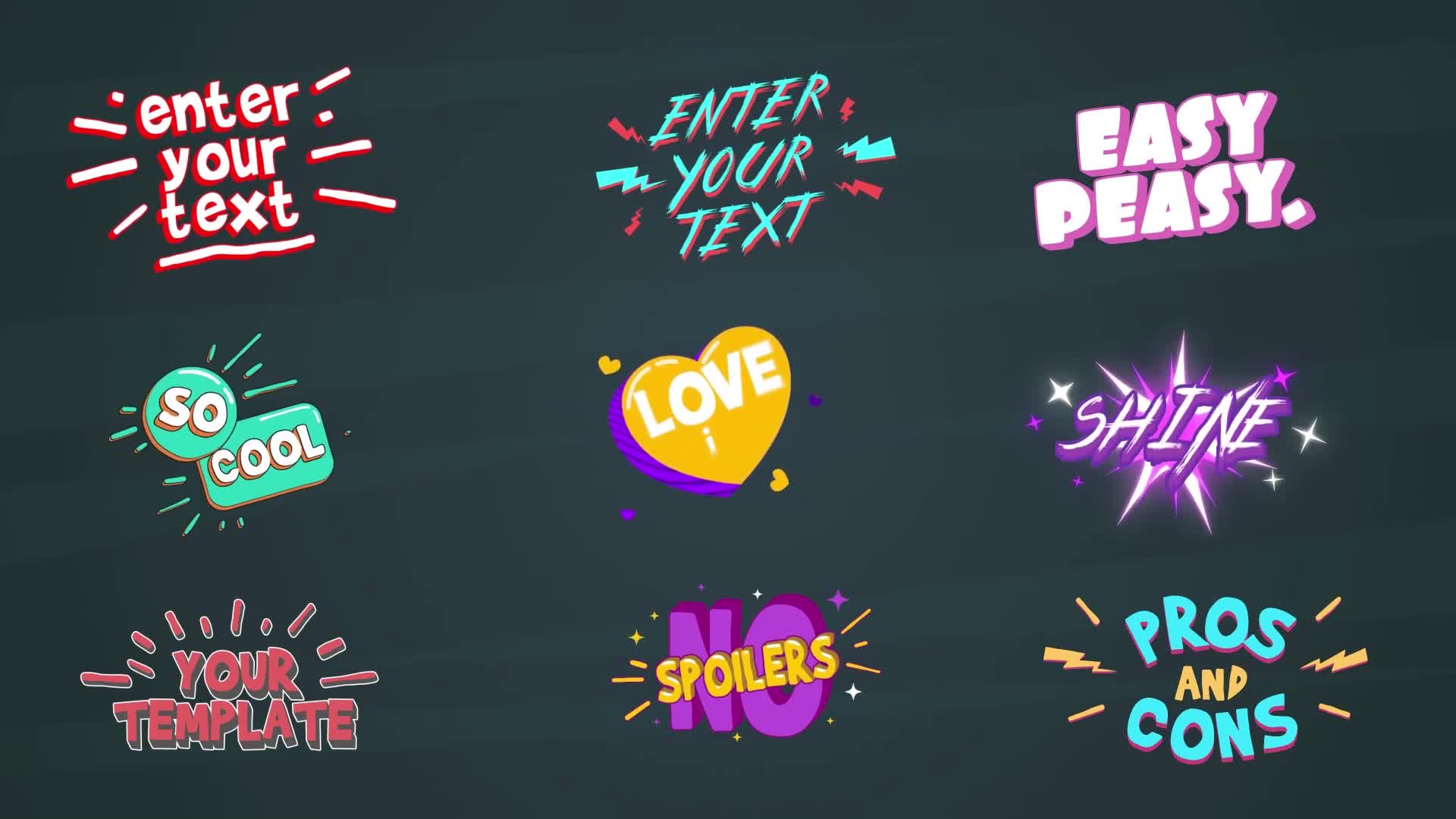 Cartoon Titles [After Effects] Videohive 36713408 After Effects Image 1