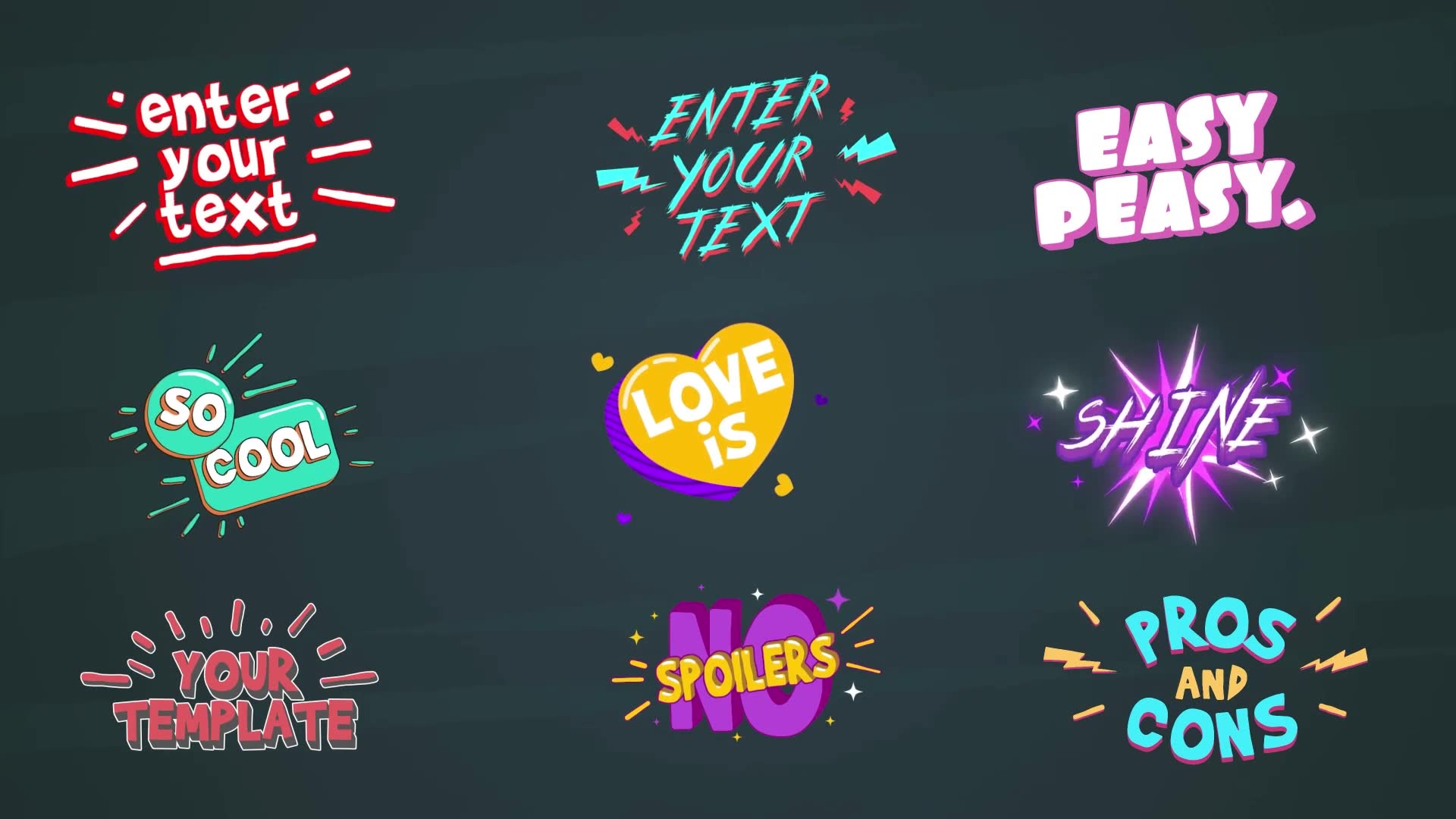 Cartoon Titles [After Effects] Videohive 36713408 After Effects Image 3