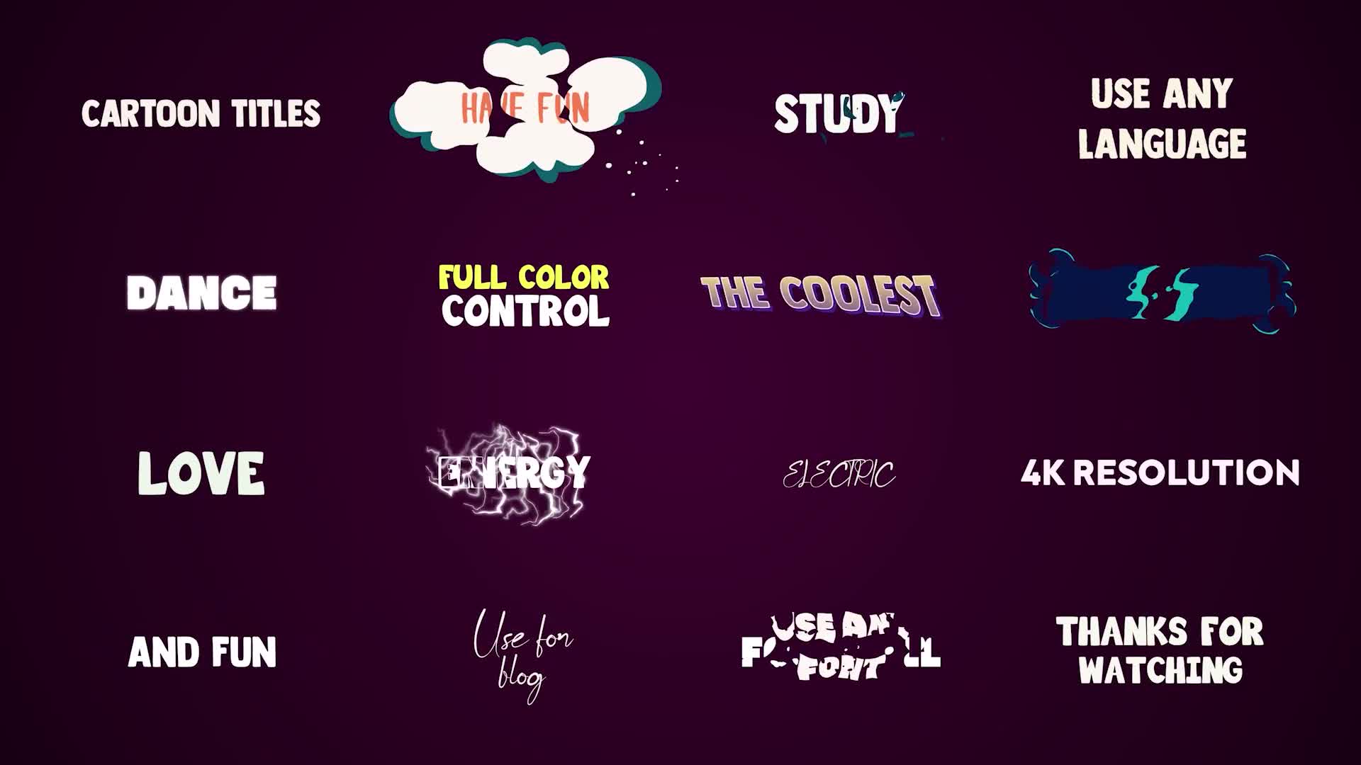 Cartoon Titles | After Effects Videohive 38637291 After Effects Image 12