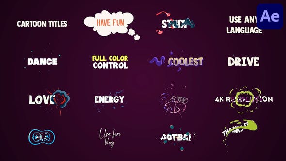 Cartoon Titles | After Effects - 38637291 Download Videohive