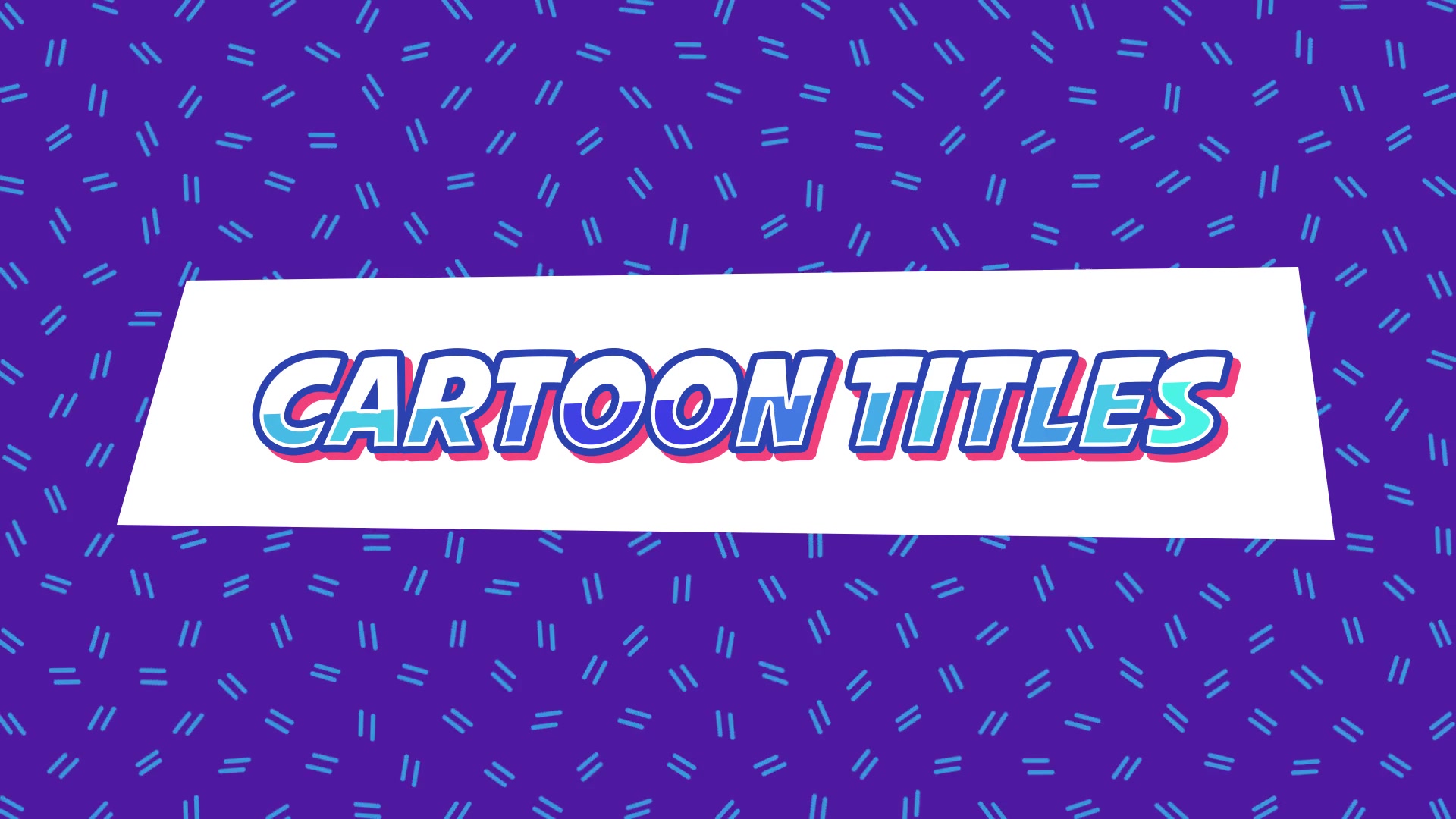 Cartoon Titles Videohive 25799373 After Effects Image 2