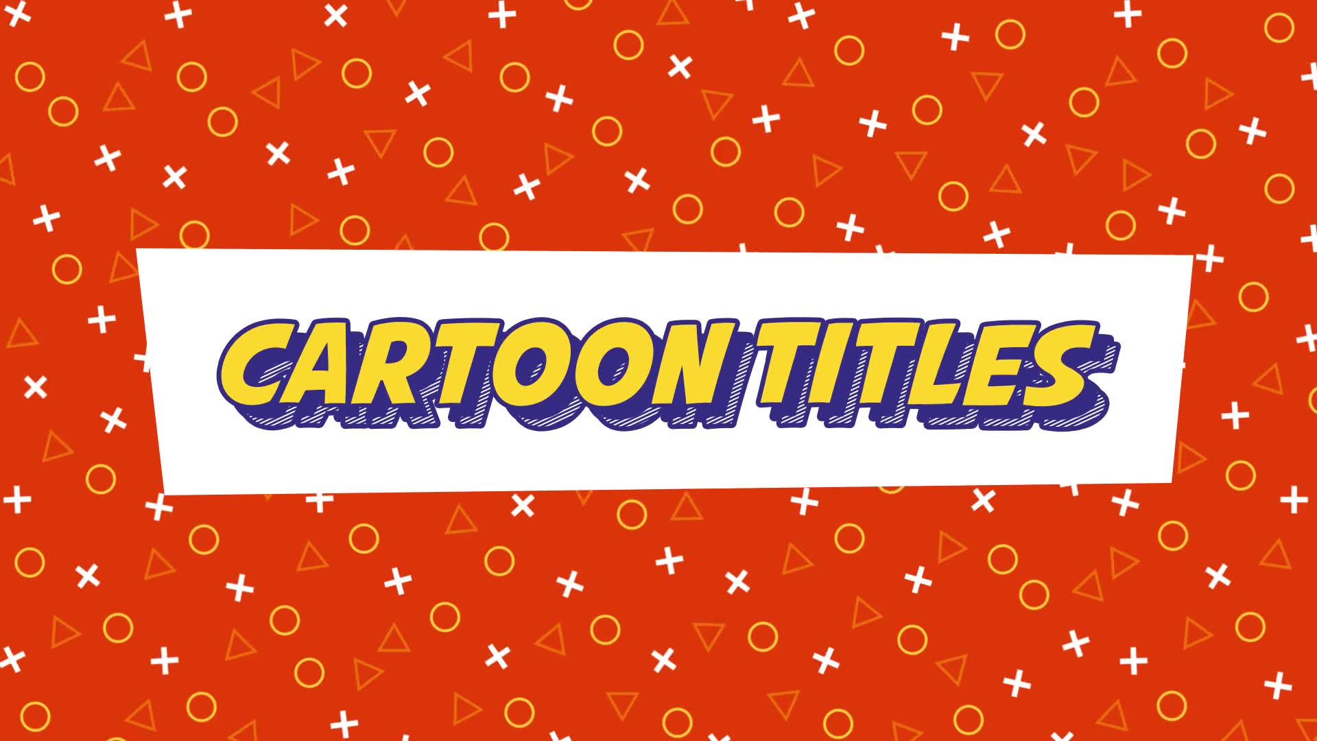 Cartoon Titles Videohive 25799373 After Effects Image 9
