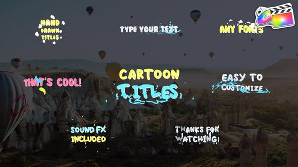 Cartoon Titles | FCPX - 30605952 Videohive Download