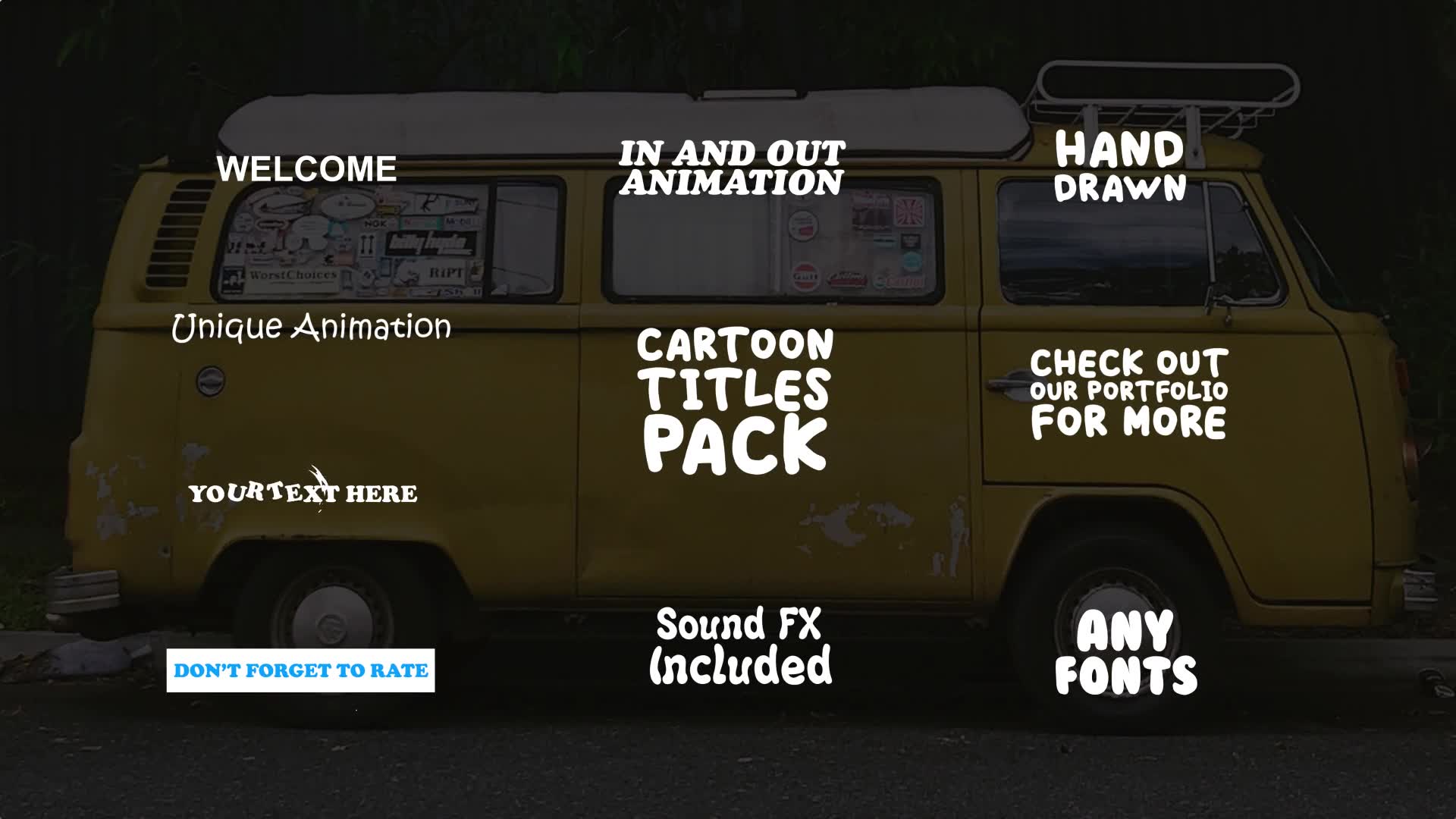 Cartoon Titles Pack | After Effects Template Videohive 23607616 After Effects Image 2