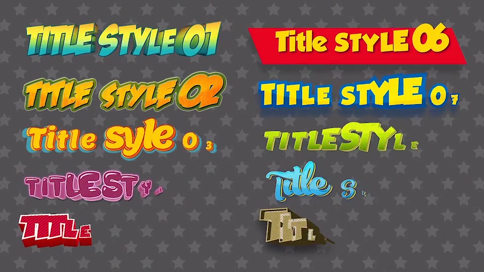 Cartoon Titles Styles - Download Videohive 22584347