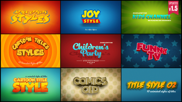 Cartoon Titles Styles - Download Videohive 22584347