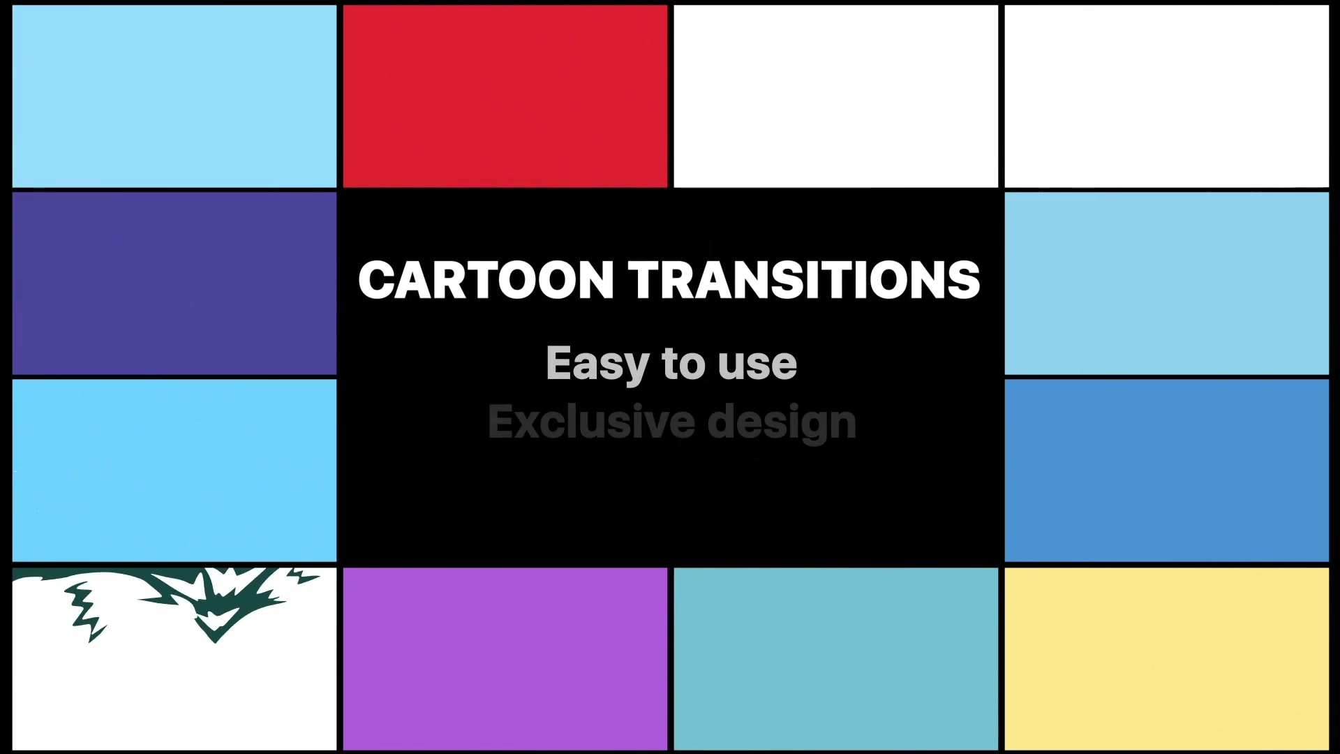 Cartoon Transitions | DaVinci Resolve Videohive 31922142 DaVinci Resolve Image 4
