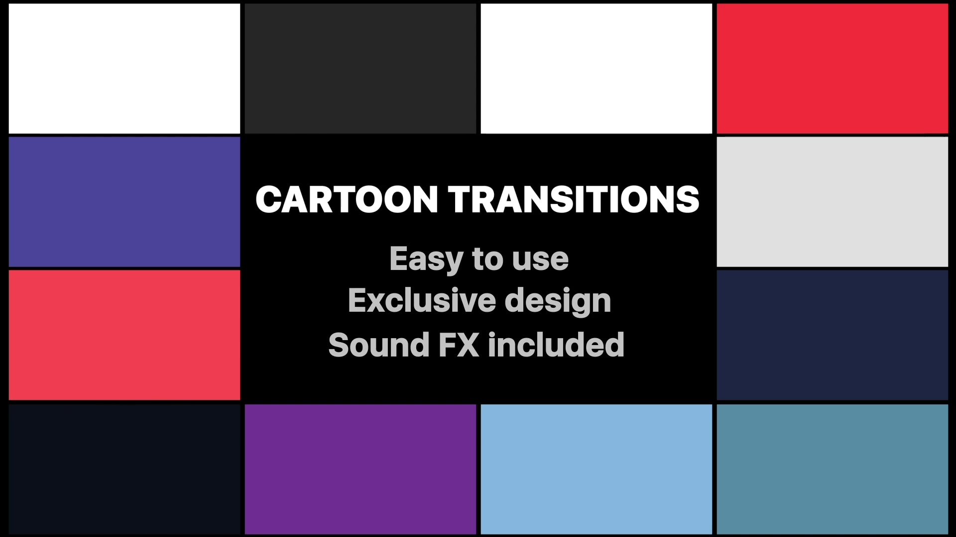 Cartoon Transitions | DaVinci Resolve Videohive 31922142 DaVinci Resolve Image 5